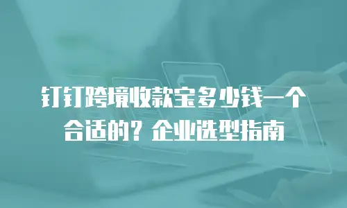 钉钉跨境收款宝多少钱一个合适的？企业选型指南