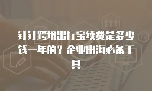 钉钉跨境出行宝续费是多少钱一年的？企业出海必备工具
