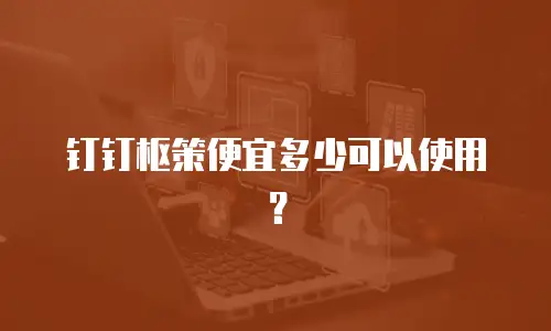 钉钉枢策便宜多少可以使用？