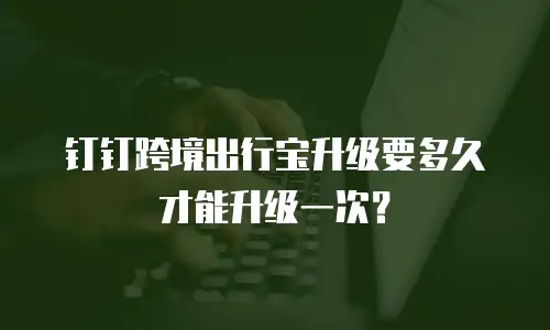 钉钉跨境出行宝升级要多久才能升级一次？