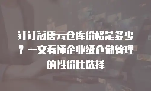 钉钉冠唐云仓库价格是多少？一文看懂企业级仓储管理的性价比选择