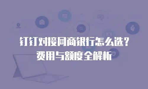 钉钉对接网商银行怎么选？费用与额度全解析