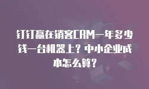 钉钉赢在销客CRM一年多少钱一台机器上？中小企业成本怎么算？