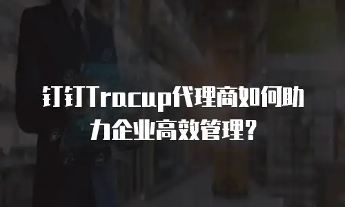 钉钉Tracup代理商如何助力企业高效管理？