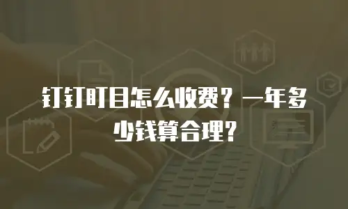 钉钉盯目怎么收费？一年多少钱算合理？