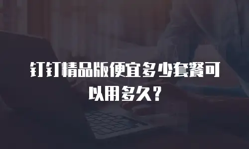 钉钉精品版便宜多少套餐可以用多久？