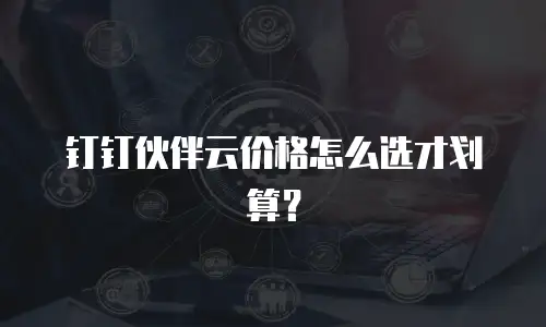 钉钉伙伴云价格怎么选才划算？