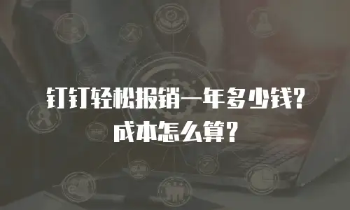 钉钉轻松报销一年多少钱？成本怎么算？