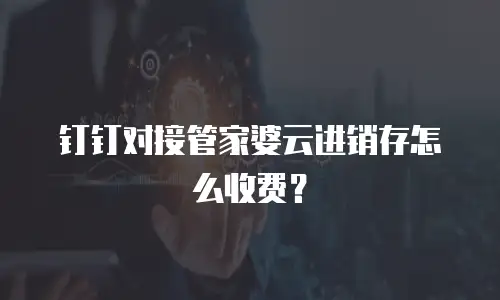钉钉对接管家婆云进销存怎么收费？
