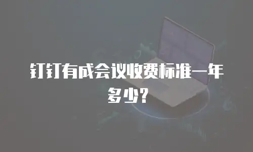 钉钉有成会议收费标准一年多少？