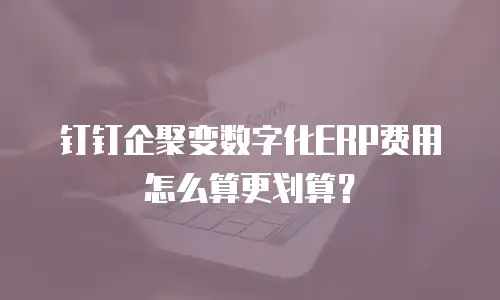 钉钉企聚变数字化ERP费用怎么算更划算？