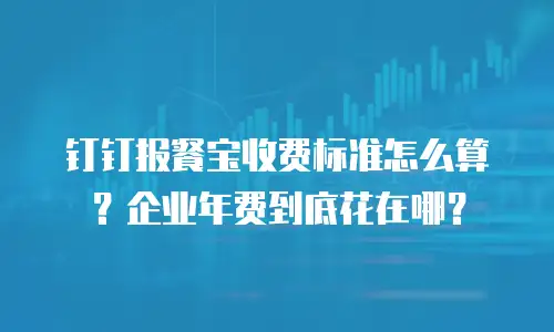 钉钉报餐宝收费标准怎么算？企业年费到底花在哪？