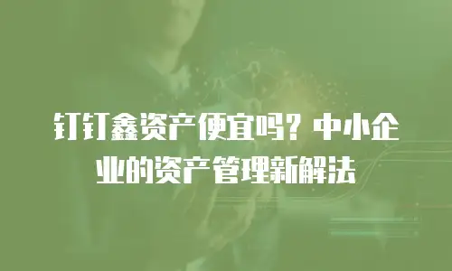 钉钉鑫资产便宜吗？中小企业的资产管理新解法