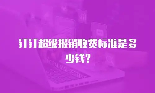 钉钉超级报销收费标准是多少钱？