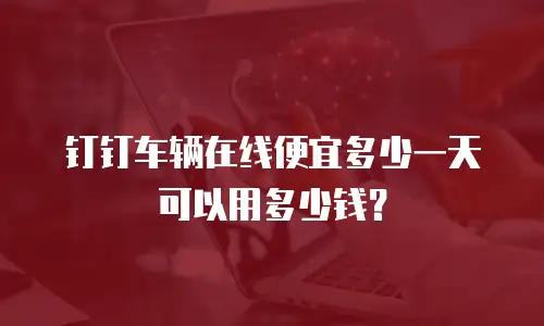 钉钉车辆在线便宜多少一天可以用多少钱？
