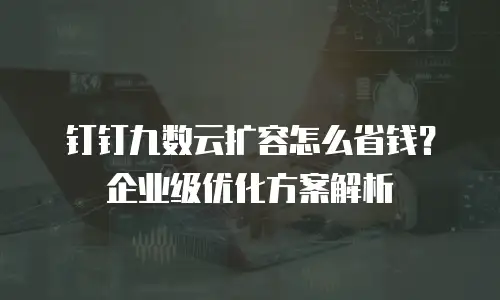 钉钉九数云扩容怎么省钱？企业级优化方案解析