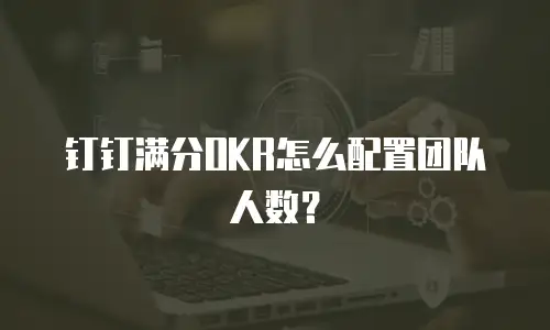 钉钉满分OKR怎么配置团队人数？