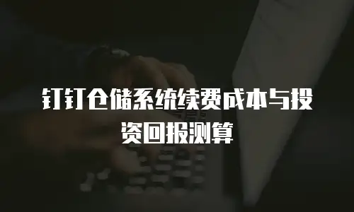 钉钉仓储系统续费成本与投资回报测算