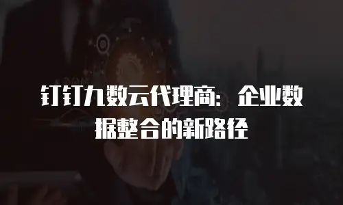 钉钉九数云代理商：企业数据整合的新路径