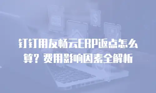 钉钉用友畅云ERP返点怎么算？费用影响因素全解析
