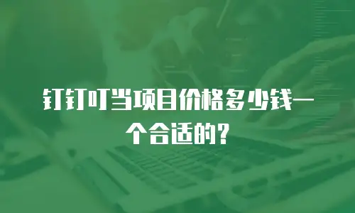 钉钉叮当项目价格多少钱一个合适的？