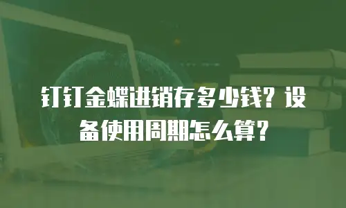 钉钉金蝶进销存多少钱？设备使用周期怎么算？