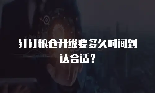 钉钉粮仓升级要多久时间到达合适？