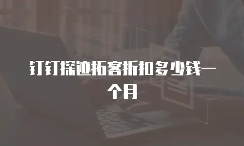 钉钉探迹拓客折扣多少钱一个月