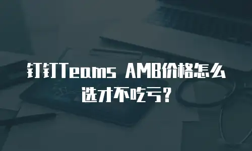 钉钉Teams AMB价格怎么选才不吃亏？