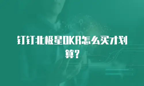钉钉北极星OKR怎么买才划算？