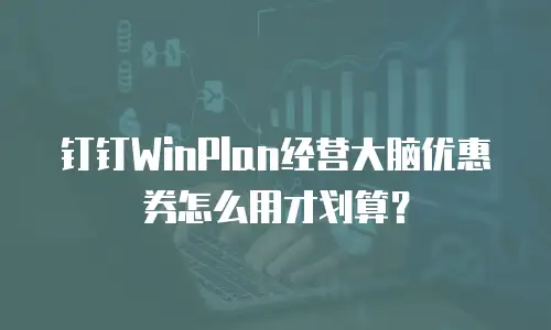 钉钉WinPlan经营大脑优惠券怎么用才划算？