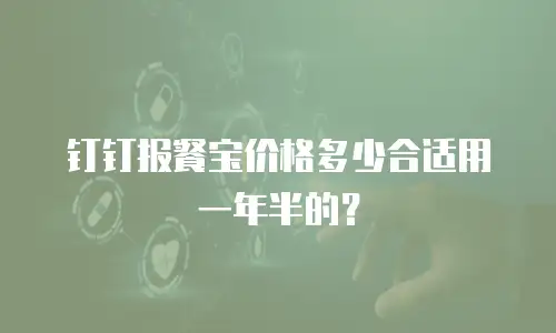 钉钉报餐宝价格多少合适用一年半的？