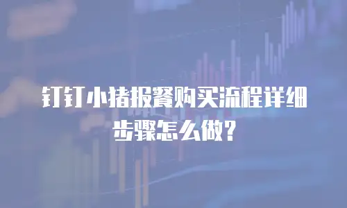 钉钉小猪报餐购买流程详细步骤怎么做？