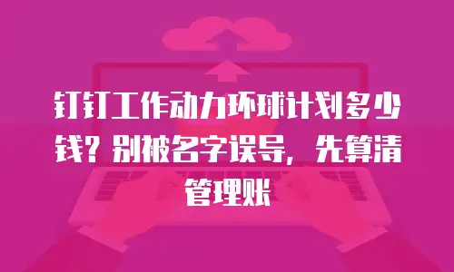 钉钉工作动力环球计划多少钱？别被名字误导，先算清管理账