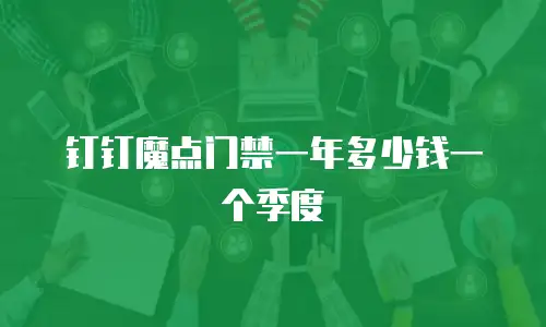 钉钉魔点门禁一年多少钱一个季度