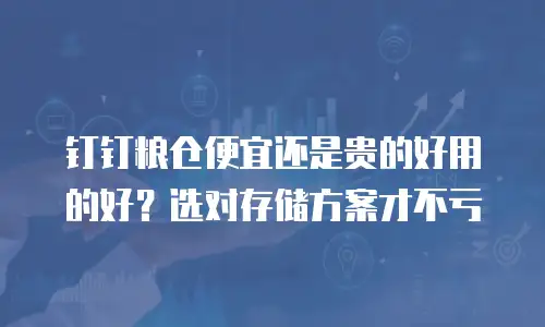 钉钉粮仓便宜还是贵的好用的好？选对存储方案才不亏