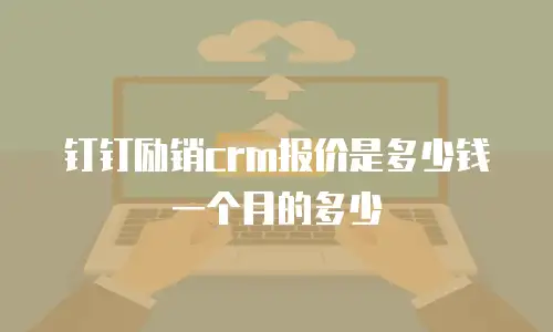 钉钉励销crm报价是多少钱一个月的多少