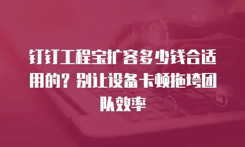 钉钉工程宝扩容多少钱合适用的？别让设备卡顿拖垮团队效率