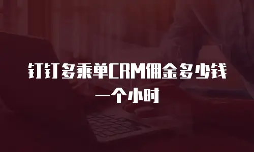 钉钉多乘单CRM佣金多少钱一个小时