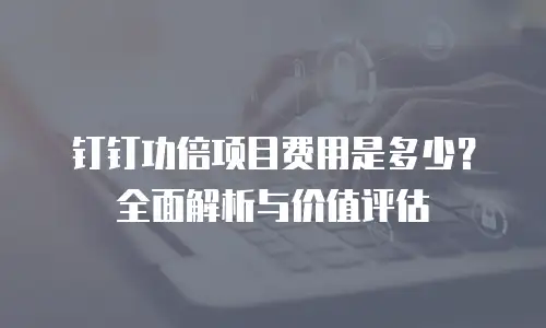 钉钉功倍项目费用是多少？全面解析与价值评估