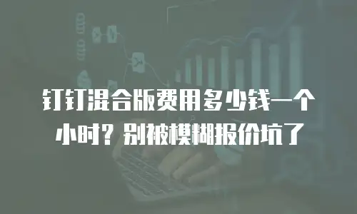 钉钉混合版费用多少钱一个小时？别被模糊报价坑了