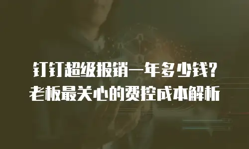 钉钉超级报销一年多少钱？老板最关心的费控成本解析
