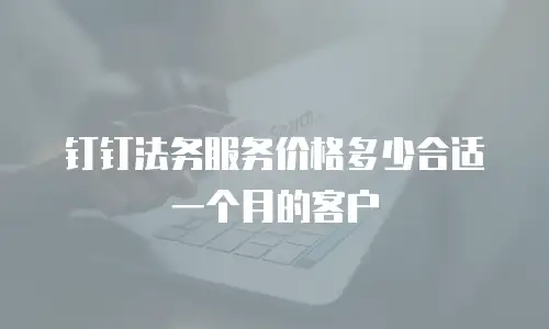 钉钉法务服务价格多少合适一个月的客户