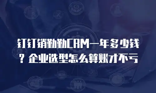钉钉销勤勤CRM一年多少钱？企业选型怎么算账才不亏