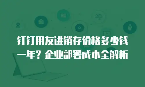 钉钉用友进销存价格多少钱一年？企业部署成本全解析