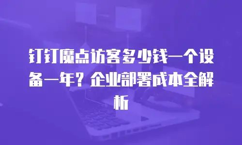 钉钉魔点访客多少钱一个设备一年？企业部署成本全解析