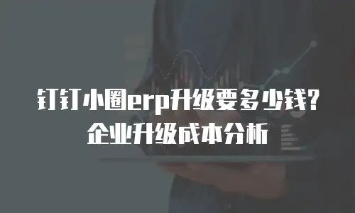 钉钉小圈erp升级要多少钱？企业升级成本分析