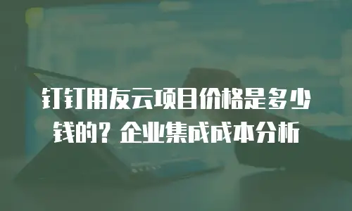 钉钉用友云项目价格是多少钱的？企业集成成本分析