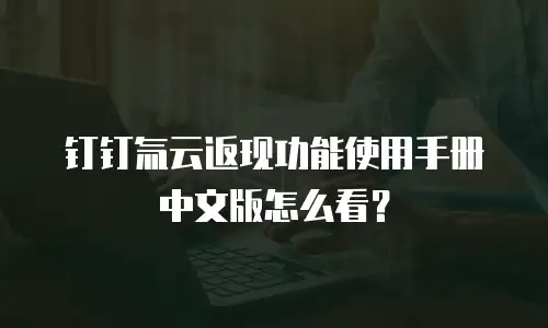 钉钉氚云返现功能使用手册中文版怎么看？