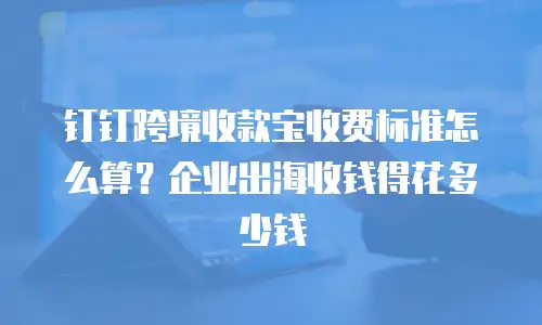 钉钉跨境收款宝收费标准怎么算？企业出海收钱得花多少钱